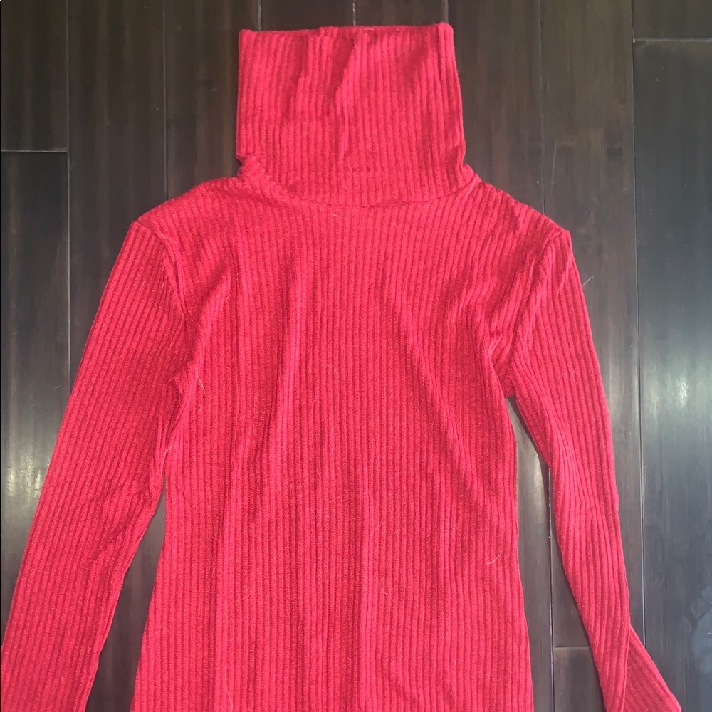 Sweater turtleneck dress